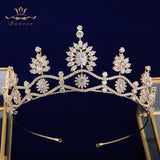 Princess Zircon Bridal Tiaras Headpiece Crystal Crown Headbands Wedding Hair Accessory TR0437