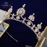 Princess Zircon Bridal Tiaras Headpiece Crystal Crown Headbands Wedding Hair Accessory TR0437