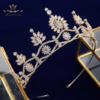 Princess Zircon Bridal Tiaras Headpiece Crystal Crown Headbands Wedding Hair Accessory TR0437