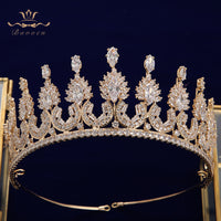 Sparkly Royal Full Zircon Bridal Tiaras Headpiece Crystal Crowns Wedding Hair Accessory TR0442