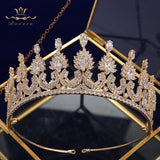 Sparkly Royal Full Zircon Bridal Tiaras Headpiece Crystal Crowns Wedding Hair Accessory TR0442