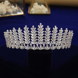 Stunning Princess Crystal Silver Brides Tiaras Crowns Headpieces Wedding Hair Accessories TR0443