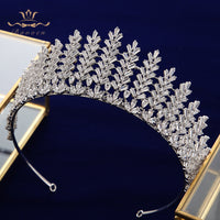 Stunning Princess Crystal Silver Brides Tiaras Crowns Headpieces Wedding Hair Accessories TR0443