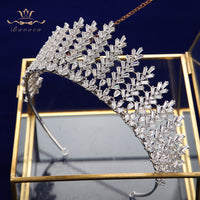 Stunning Princess Crystal Silver Brides Tiaras Crowns Headpieces Wedding Hair Accessories TR0443