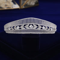 Gorgeous Cubic Zircon Crystal Silver Brides Tiaras Crowns Headpieces Wedding Hair Accessories TR0450