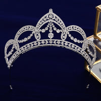 Royal Princess Full Zircon Bride Tiaras Crystals Zircon Bridal Crowns Tocado Novia Headband Wedding Hair Accessory TR0455