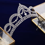 Royal Princess Full Zircon Bride Tiaras Crystals Zircon Bridal Crowns Tocado Novia Headband Wedding Hair Accessory TR0455