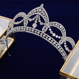 Royal Princess Full Zircon Bride Tiaras Crystals Zircon Bridal Crowns Tocado Novia Headband Wedding Hair Accessory TR0455