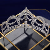 Royal Princess Full Zircon Bride Tiaras Crystals Zircon Bridal Crowns Tocado Novia Headband Wedding Hair Accessory TR0455