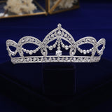 Royal Princess Full Zircon Bride Tiaras Crystals Zircon Bridal Crowns Tocado Novia Headband Wedding Hair Accessory TR0455