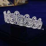 Luxury Crystal Wedding Hair Accessories Bride Zircon Crown Headdress Bridal Hair Jewelry TR0456