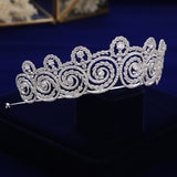 Luxury Crystal Wedding Hair Accessories Bride Zircon Crown Headdress Bridal Hair Jewelry TR0456