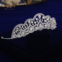 Fabulous Princess Crystal Silver Brides Tiaras Crowns Headpieces Wedding Hair Accessories TR0457