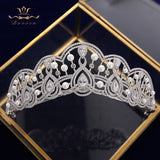 Fabulous Princess Crystal Silver Brides Tiaras Crowns Headpieces Wedding Hair Accessories TR0457