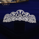 Fabulous Princess Crystal Silver Brides Tiaras Crowns Headpieces Wedding Hair Accessories TR0457