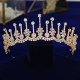 Elegant Queen Cubic Zircon Brides Crowns Tiaras Wedding Headpieces Hair Accessories TR0474