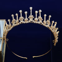 Elegant Queen Cubic Zircon Brides Crowns Tiaras Wedding Headpieces Hair Accessories TR0474