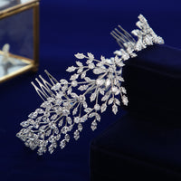 Elegant Cubic Zircon Brides Crowns Tiaras Wedding Headpieces Hair Accessories TR0476