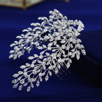 Elegant Cubic Zircon Brides Crowns Tiaras Wedding Headpieces Hair Accessories TR0476