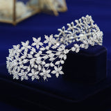 Fashion Princess Cubic Zircon Brides Crowns Tiaras Wedding Headpieces Hair Accessories TR0477