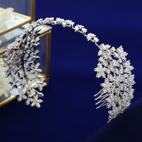 Fashion Princess Cubic Zircon Brides Crowns Tiaras Wedding Headpieces Hair Accessories TR0477