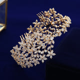 Elegant Cubic Zircon Brides Headbands Tiaras Wedding Headpieces Hair Accessories TR0477