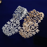 Fashion Princess Cubic Zircon Brides Crowns Tiaras Wedding Headpieces Hair Accessories TR0477