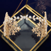 Fashion Princess Cubic Zircon Brides Crowns Tiaras Wedding Headpieces Hair Accessories TR0477