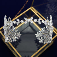 Fashion Princess Cubic Zircon Brides Crowns Tiaras Wedding Headpieces Hair Accessories TR0477