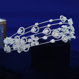 Lovely Cubic Zircon Brides Headbands Tiaras Wedding Headpieces TR0484