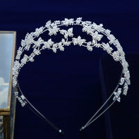 Lovely Cubic Zircon Brides Headbands Tiaras Wedding Headpieces TR0485