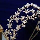 Lovely Cubic Zircon Brides Headbands Tiaras Wedding Headpieces TR0485