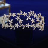 Lovely Cubic Zircon Brides Headbands Tiaras Wedding Headpieces TR0485