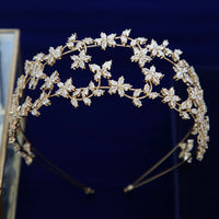 Lovely Cubic Zircon Brides Headbands Tiaras Wedding Headpieces TR0485