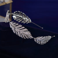 European Leaves Bridal Tiaras Hairbands Crystal Headband Wedding Hair Accessory TR1047