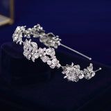 Sparkly Flower Bridal Tiaras Hairbands Crystal Headband Wedding Head Wear TR0149