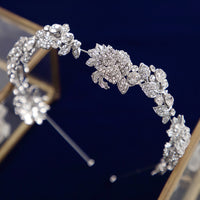 Sparkly Flower Bridal Tiaras Hairbands Crystal Headband Wedding Head Wear TR0149