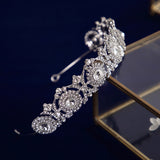 Fabulous Silver Bridal Tiaras Hairbands Crystal Headband Wedding Hair Accessory