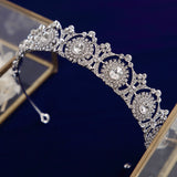 Fabulous Silver Bridal Tiaras Hairbands Crystal Headband Wedding Hair Accessory