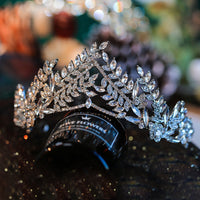 Sparkling European Crystal Bridal Tiara Headpieces Brides Headdress TR1061