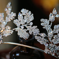 Leaf Plated CrystalBridal Headband Tiara Headpieces Wedding Hair Accessory TR1064