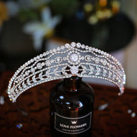 Elegant Plated Crystal Bridal Tiara Crowsn Headpieces Prom Hair Accessory TR1065