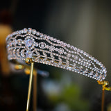 Elegant Plated Crystal Bridal Tiara Crowsn Headpieces Prom Hair Accessory TR1065