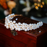 Lovely Pearls Flower Brides Hairbands Tiaras Wedding Headband