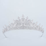 Gorgeous Oversize Zircon Bridal Tiaras Crowns Crystal Evening Headpieces Wedding Hair Accessory TR16270