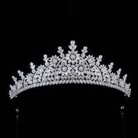 Gorgeous Oversize Zircon Bridal Tiaras Crowns Crystal Evening Headpieces Wedding Hair Accessory TR16270