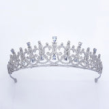 Vintage Cubic Zircon Wedding Tiara Crown Headpieces Prom Headdress