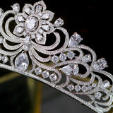 Vintage Cubic Zircon Brides Crowns Tiaras Wedding Headpieces Hair Accessories TR16419