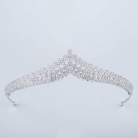 Simeple Full Zircon Bridal Tiaras Crowns Crystal Evening Headpieces Wedding Hair Accessory TR17909