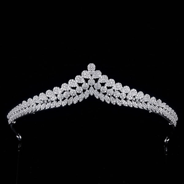 Simeple Full Zircon Bridal Tiaras Crowns Crystal Evening Headpieces Wedding Hair Accessory TR17909